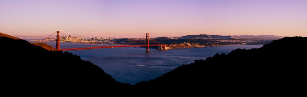 Golden Gate Bridge and San Francisco from the Marin Headlands