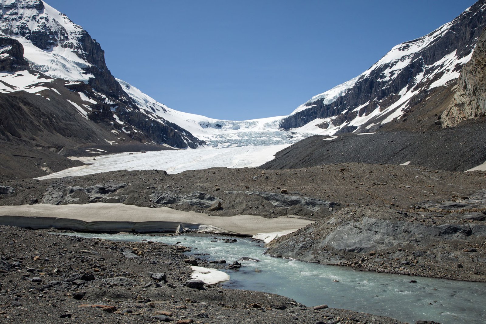 Athabasca Glacier and River