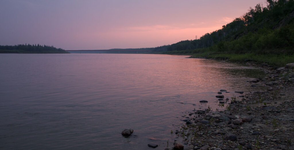 Peace River sunset