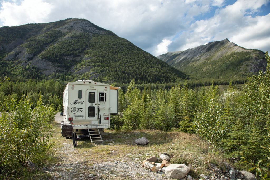 Campsite along the Trout River