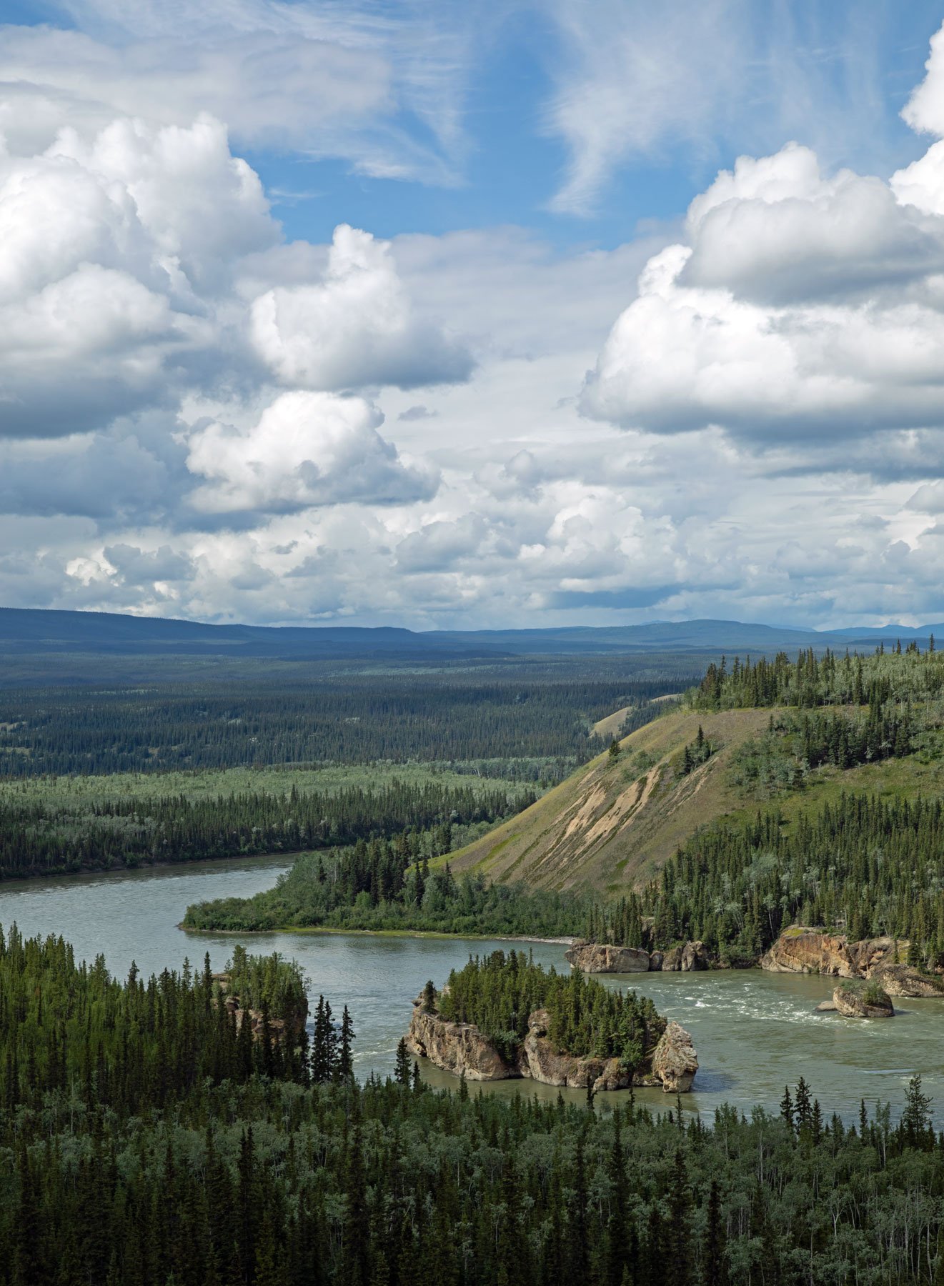 Five Finger Rapids on the Yukon River in Yukon Territory