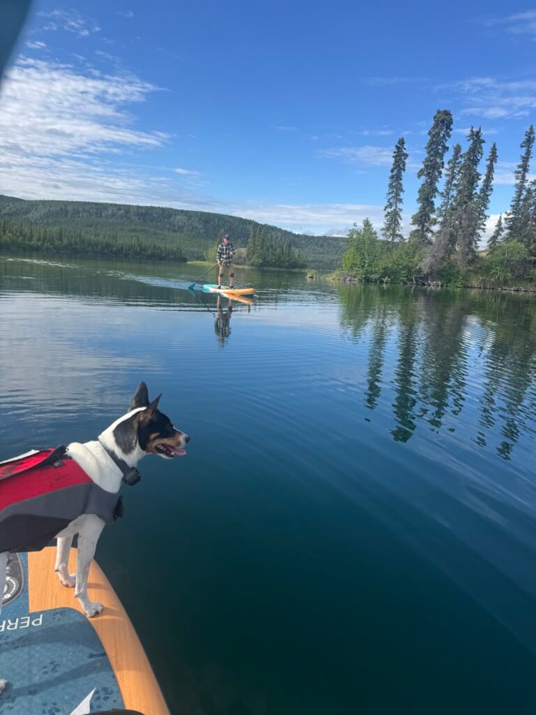 Maddie on her board