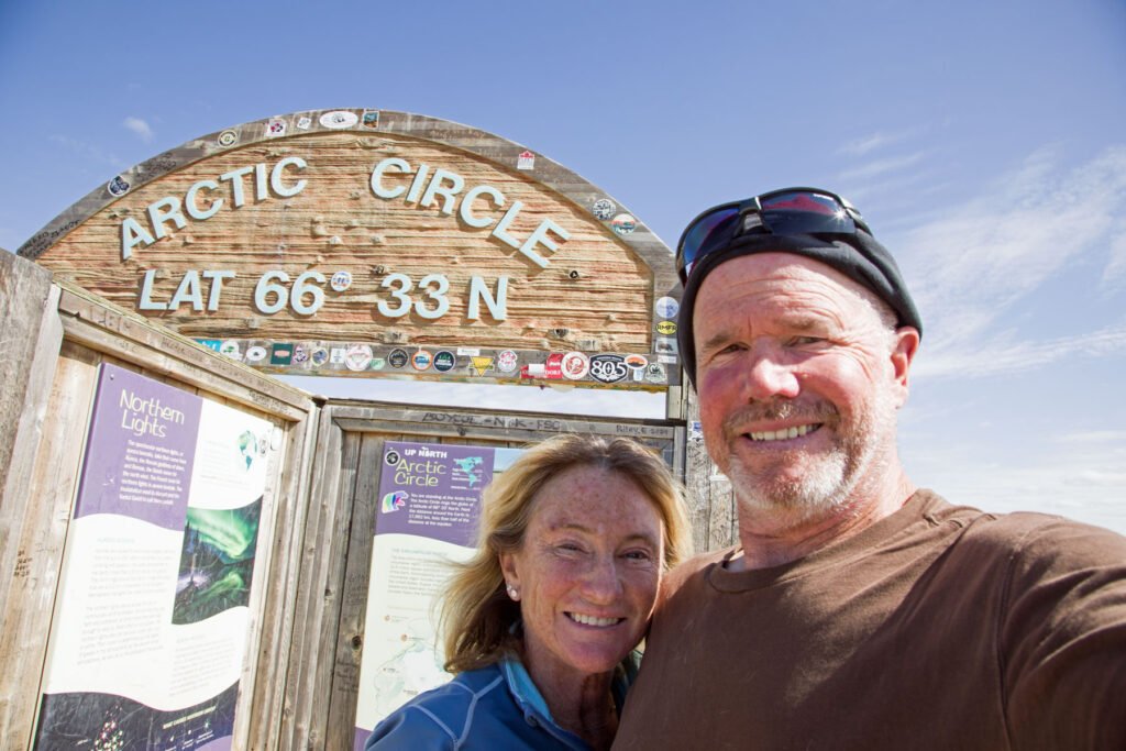 Lori-and-Dan-Heading-South-from-the-Arctic On our way back south, leaving the Arctic.