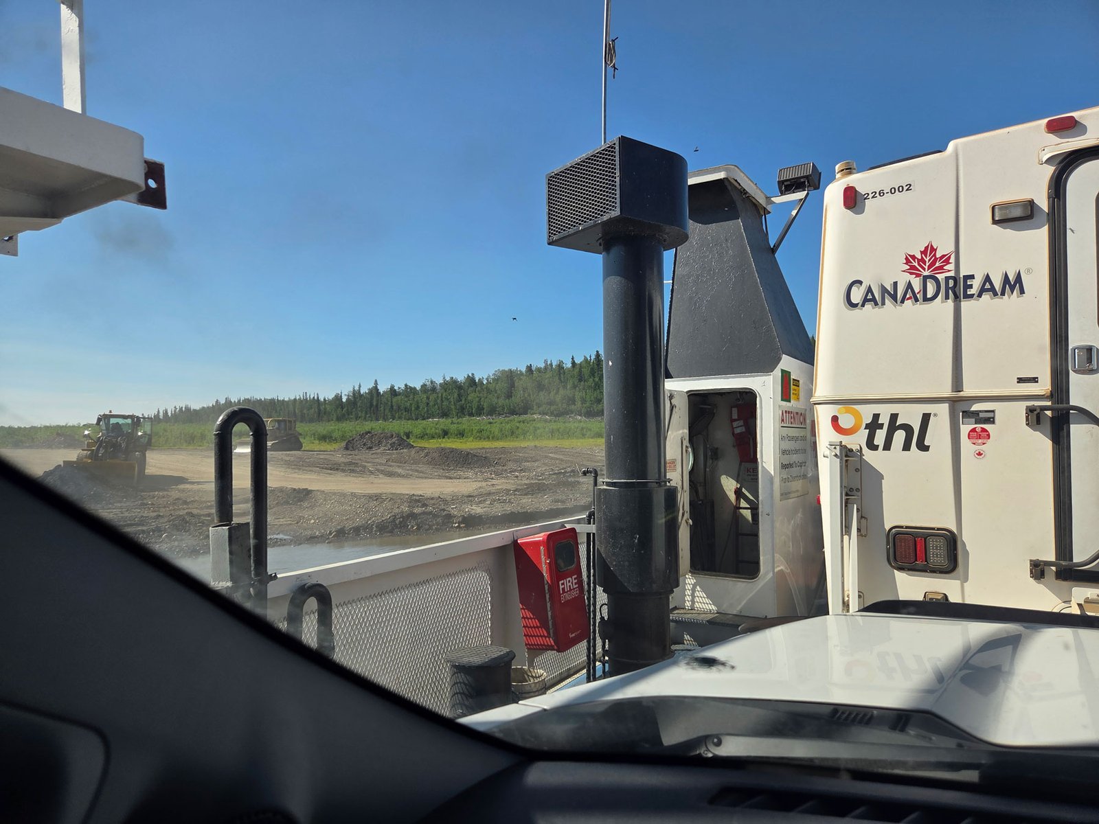 Mackenzie River Ferry ride