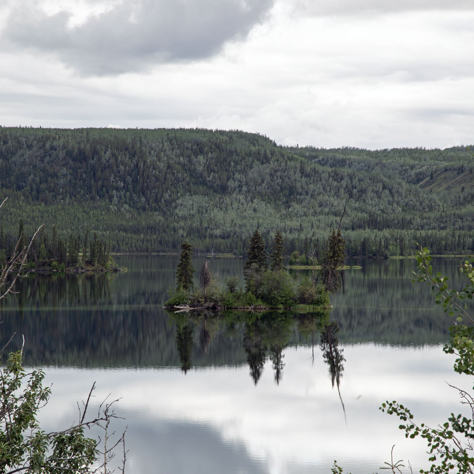 Campsite View - Twin Lakes Yukon Territory