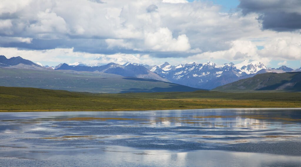 Alaska range and tundra on the Denali Highway