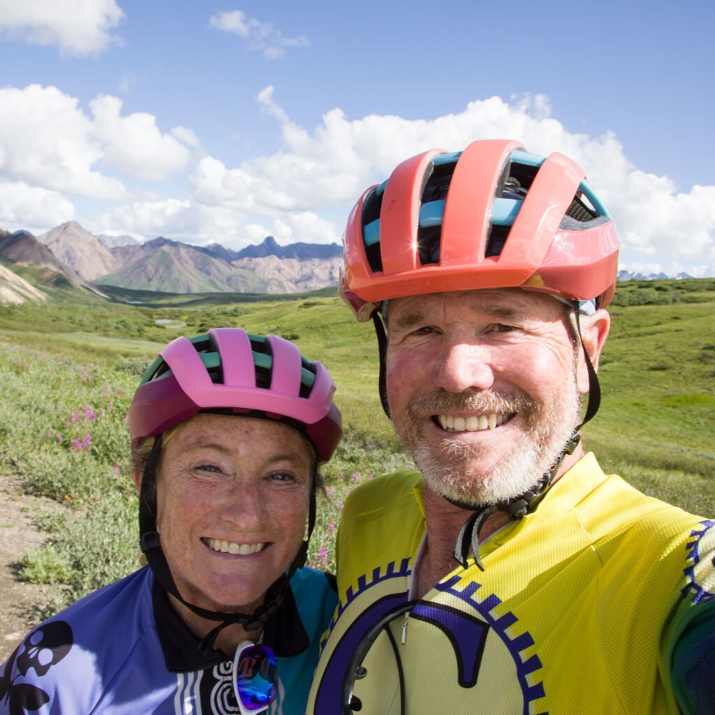 Lori and Dan riding the DNP road